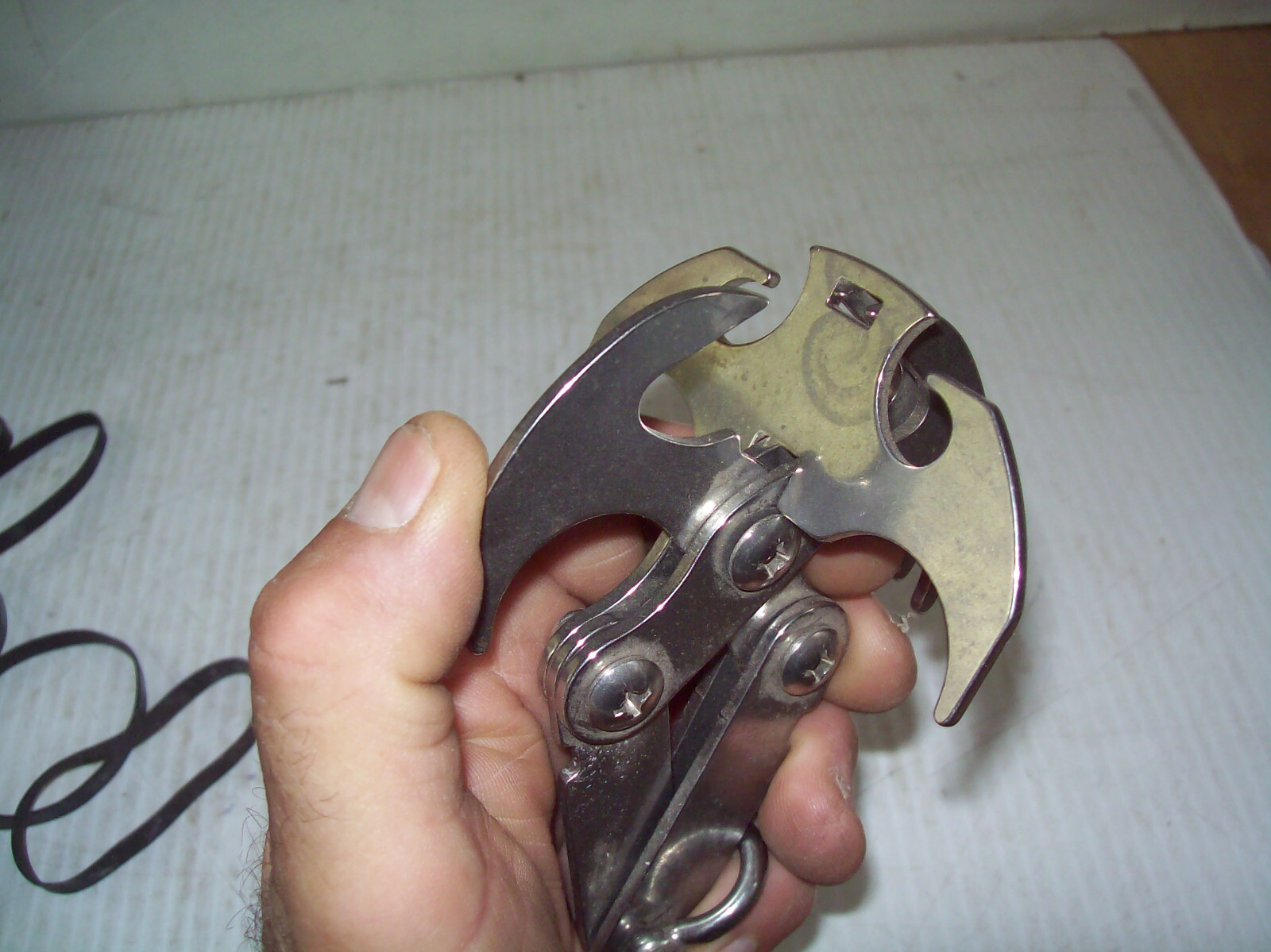 Stealth Angel Steel Grapple Outdoor Survival Camping Boating Hook in VGUC