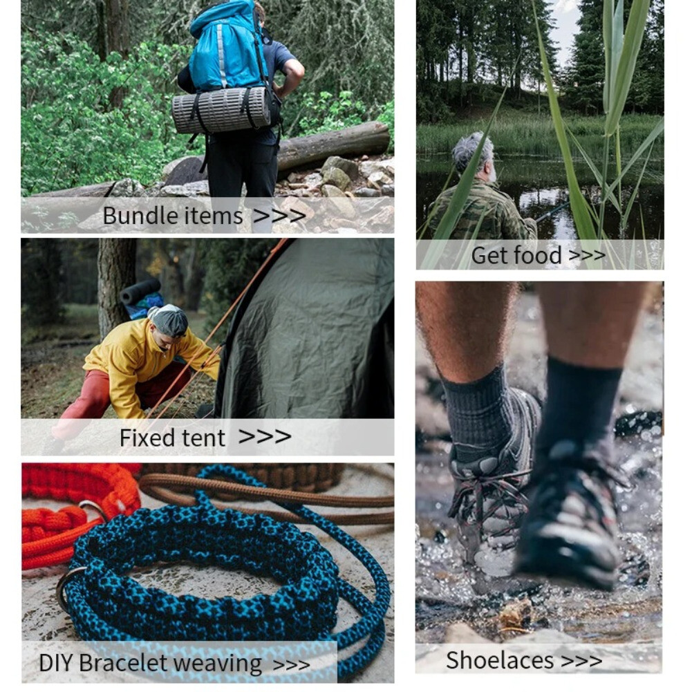 31M Military 9-Core Paracord Rope Outdoor Survival Umbrella Tent Lanyard Strap