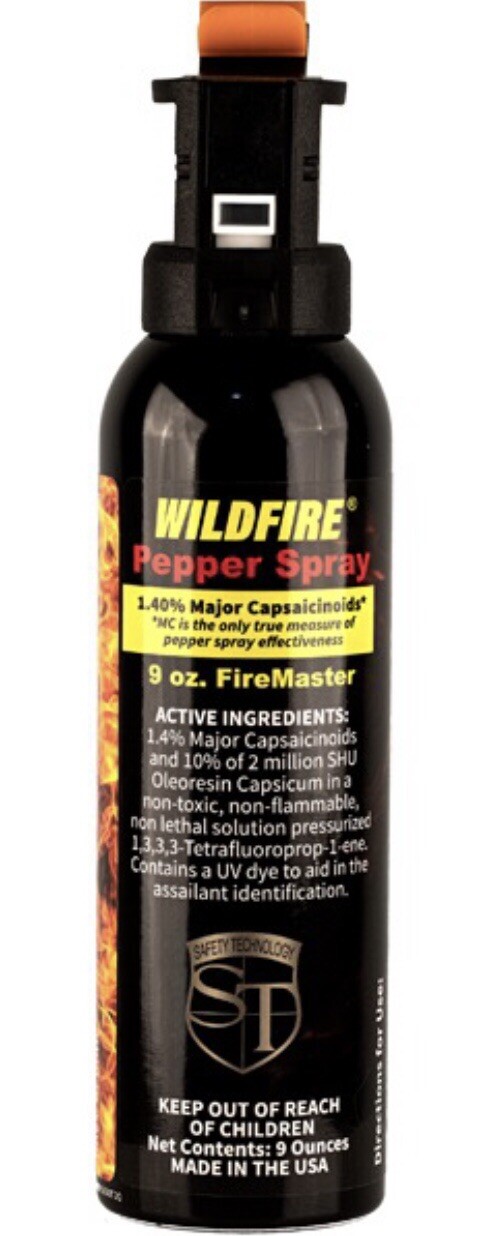 USA FOGGER Wildfire Pepper Spray 1. 4 9 oz POLICE SELF HOME Defense FIREMASTER