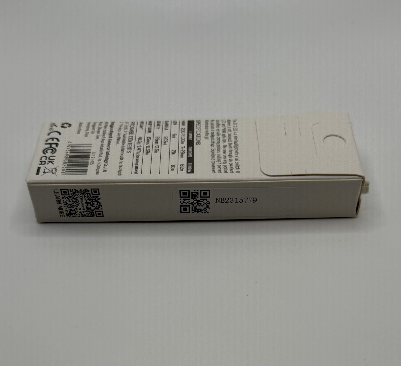 Olight i3T 2 200 Lumen EDC Flashlight Black NEW SEALED