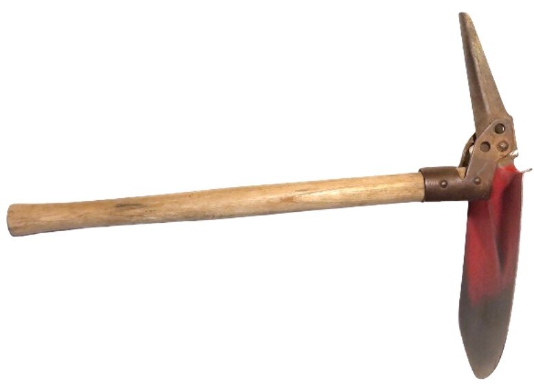 Shovel Pick Trenching Tool + Tactical Knife + Survival Hatchet PryBar Multi