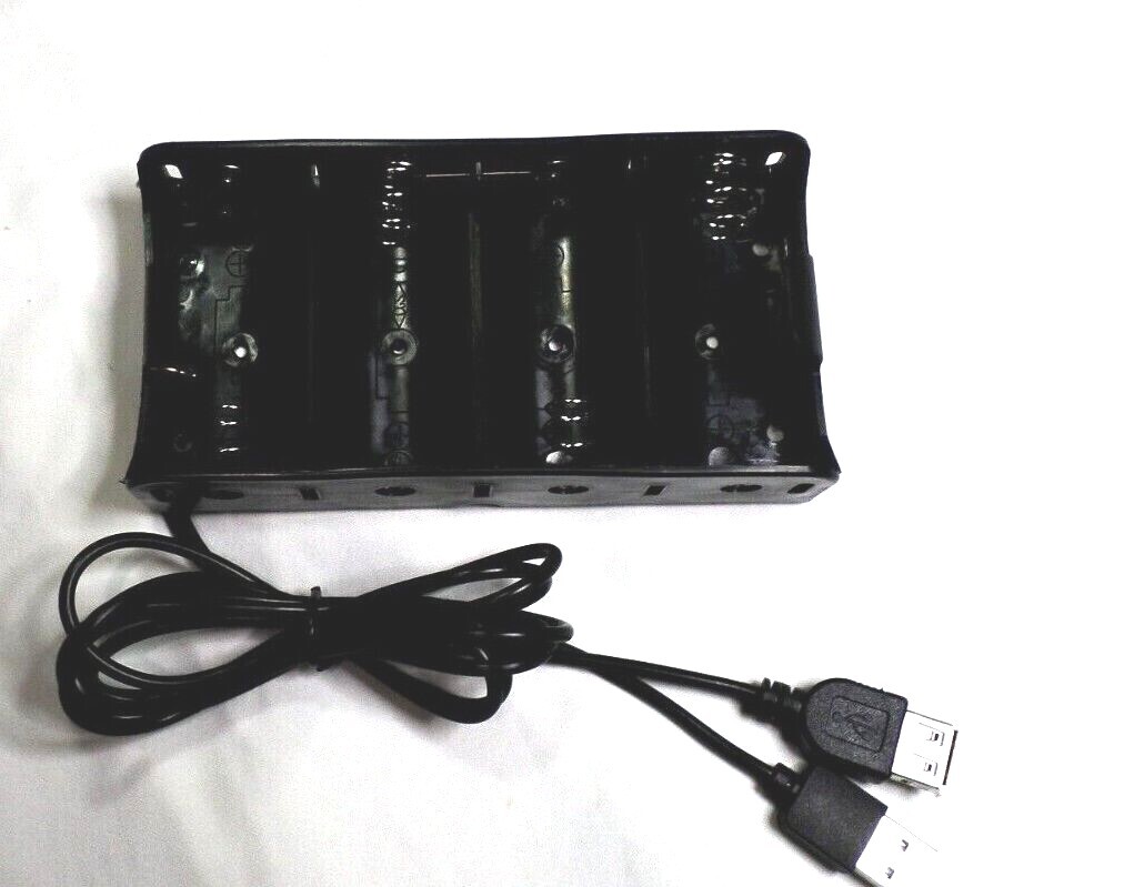 4D Battery Holder USB-MF Power Cable PLUG For Ozark Trail LED Tent Camping Light