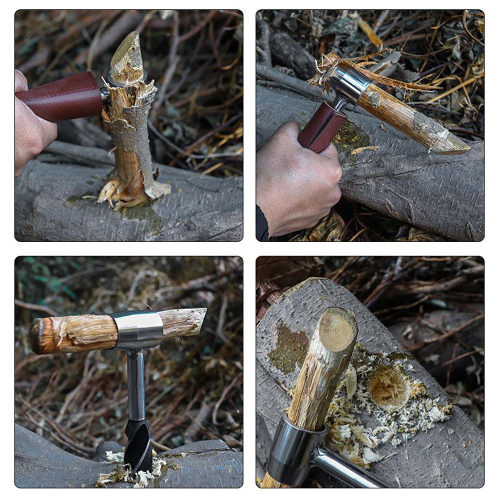 Auger Wrench Outdoor Hand Drill Survival Gear Tool Jungle Camping Bushcraft Kits