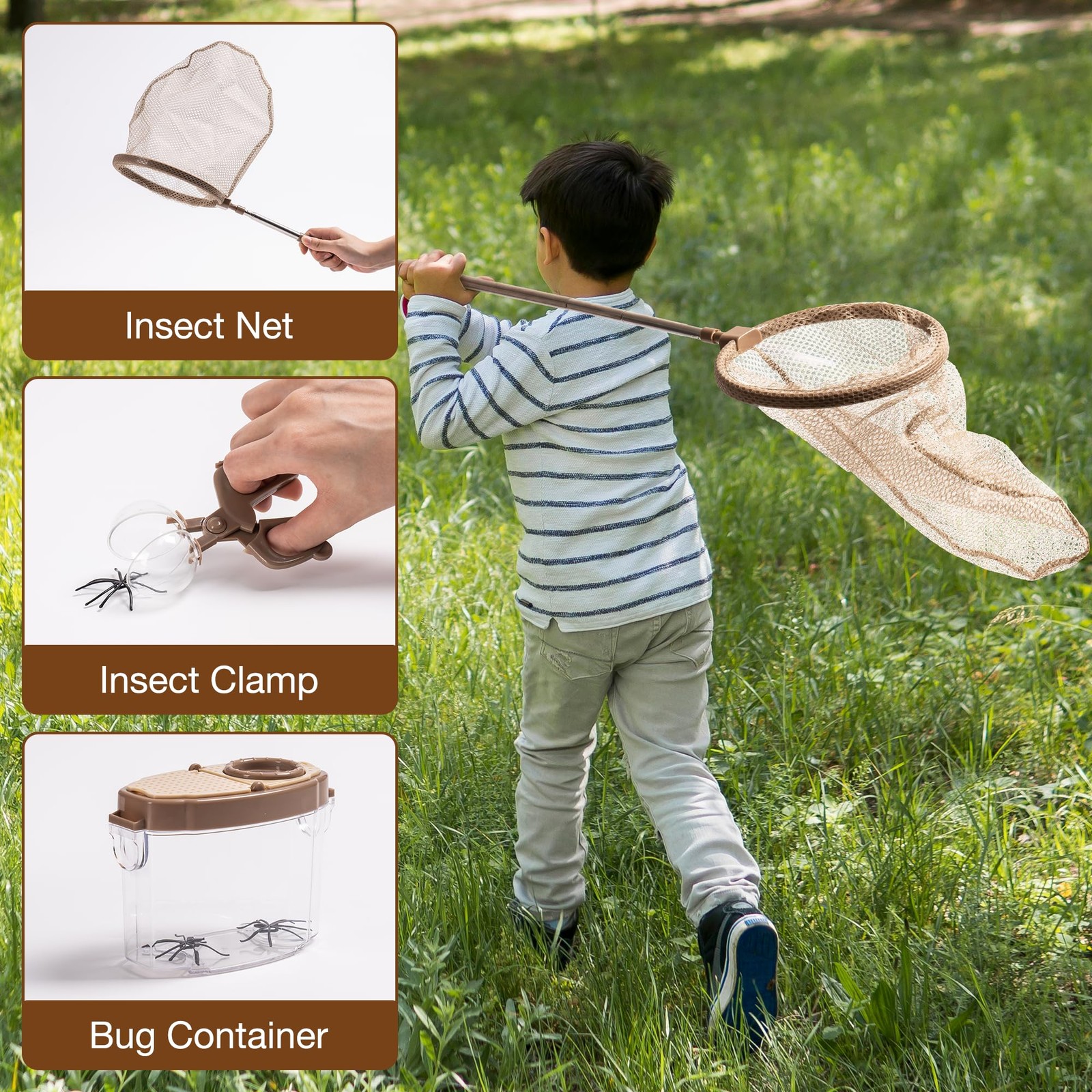 Explorer Set for Kids, Explorer Set with Insect Catcher, Magnifier, Insect Beoba…