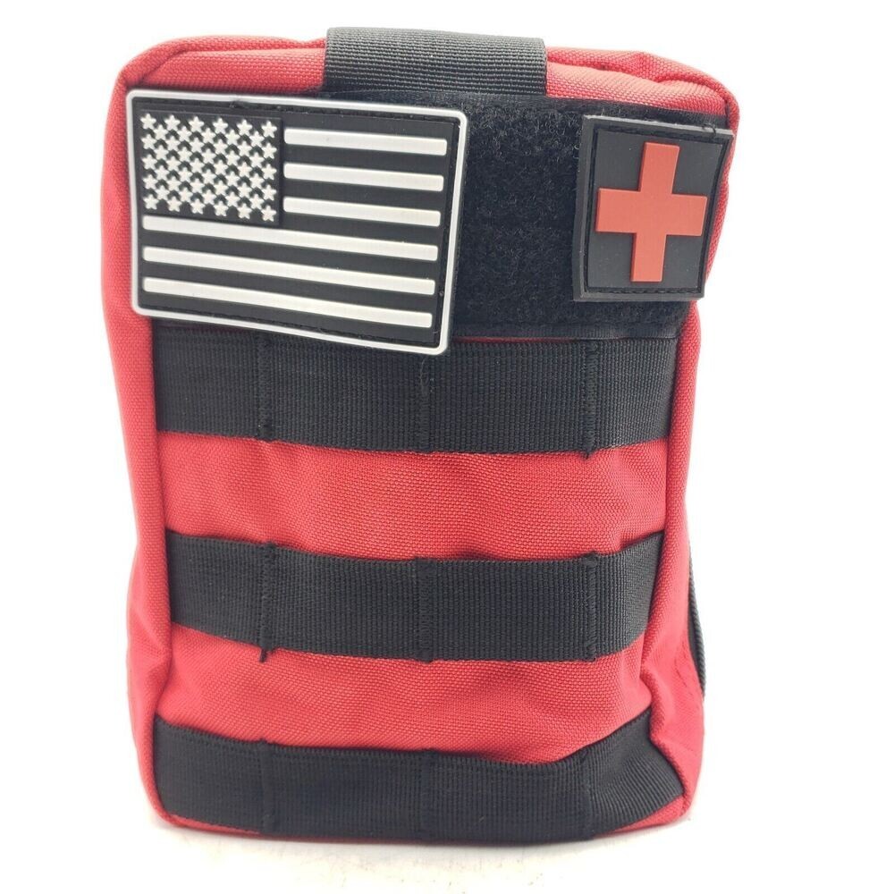 Emergency Survival Kit Bag First Aid Bug out Military Prepper Kit 142Pcs Bag