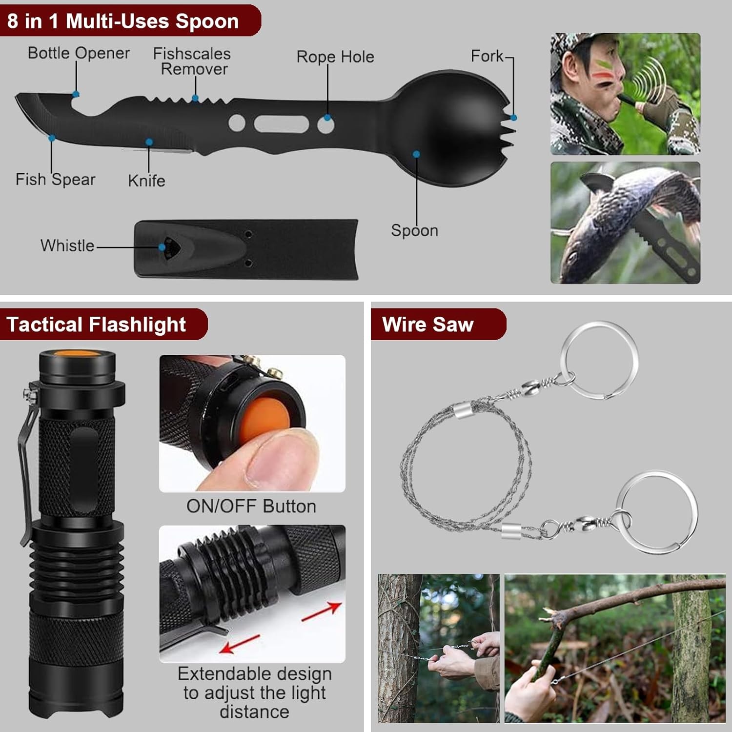 Gifts for Men Christmas – 118-in-1 Survival Kits – Military-Grade Survival Gear