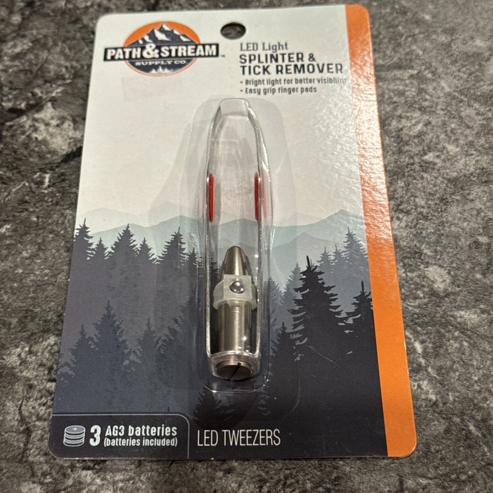 Path & Stream Splinter & Tick Remover w/LED Light