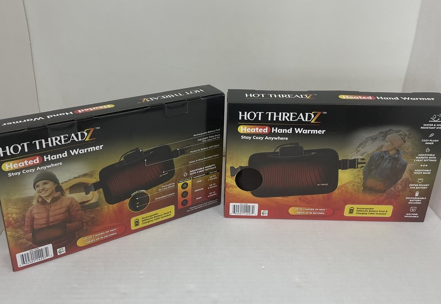 Hot Threadz Hand Warmer (Up to 10 hours of heat/Rechargeable)