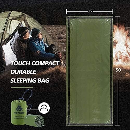 Emergency Gear Sleeping Bag Survival Bivy Space Blanket Outdoor Hiking Camping