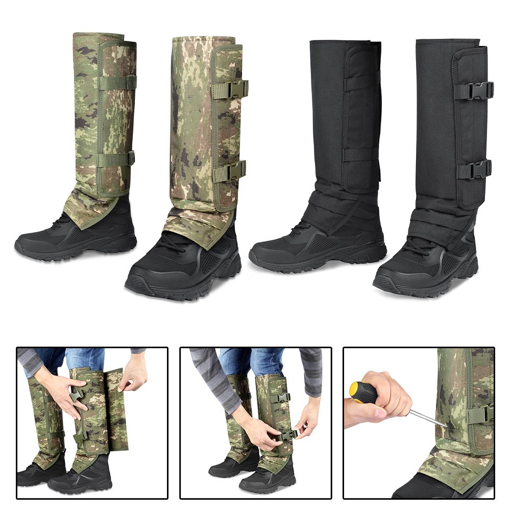 Calf and Ankle Gaiters for Hiking and Outdoor Adventures with Secure Fit