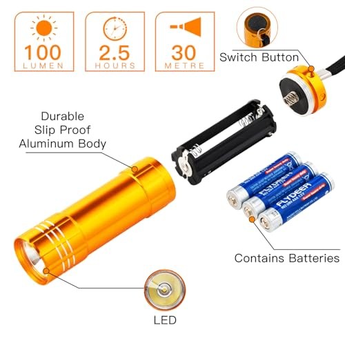 120 Pack Small Mini Cheap Flashlights for Kids Bulk with Batteries 120 PACK