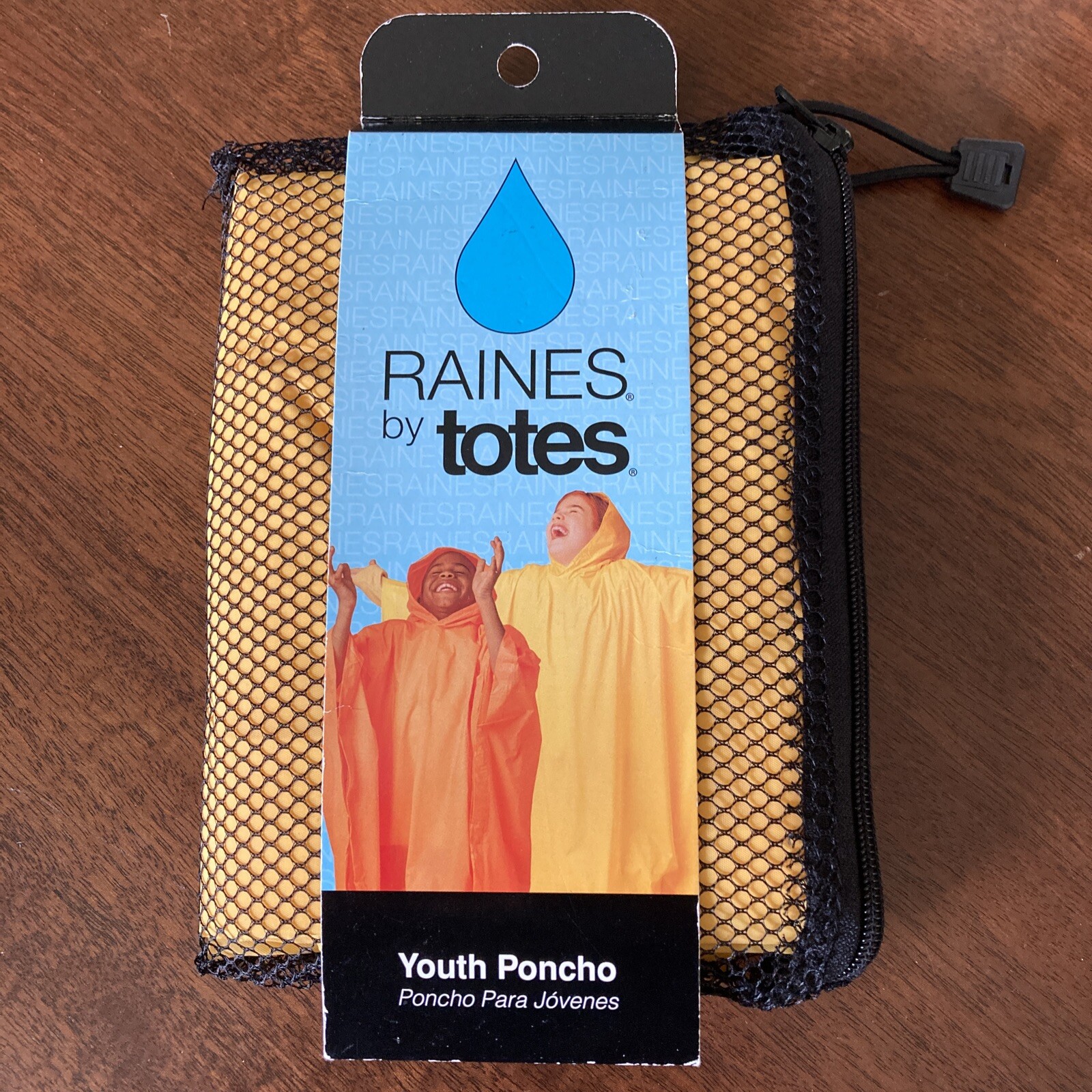 Raines by Totes Yellow Poncho Youth Size~NIB~FREE SHIPPING!