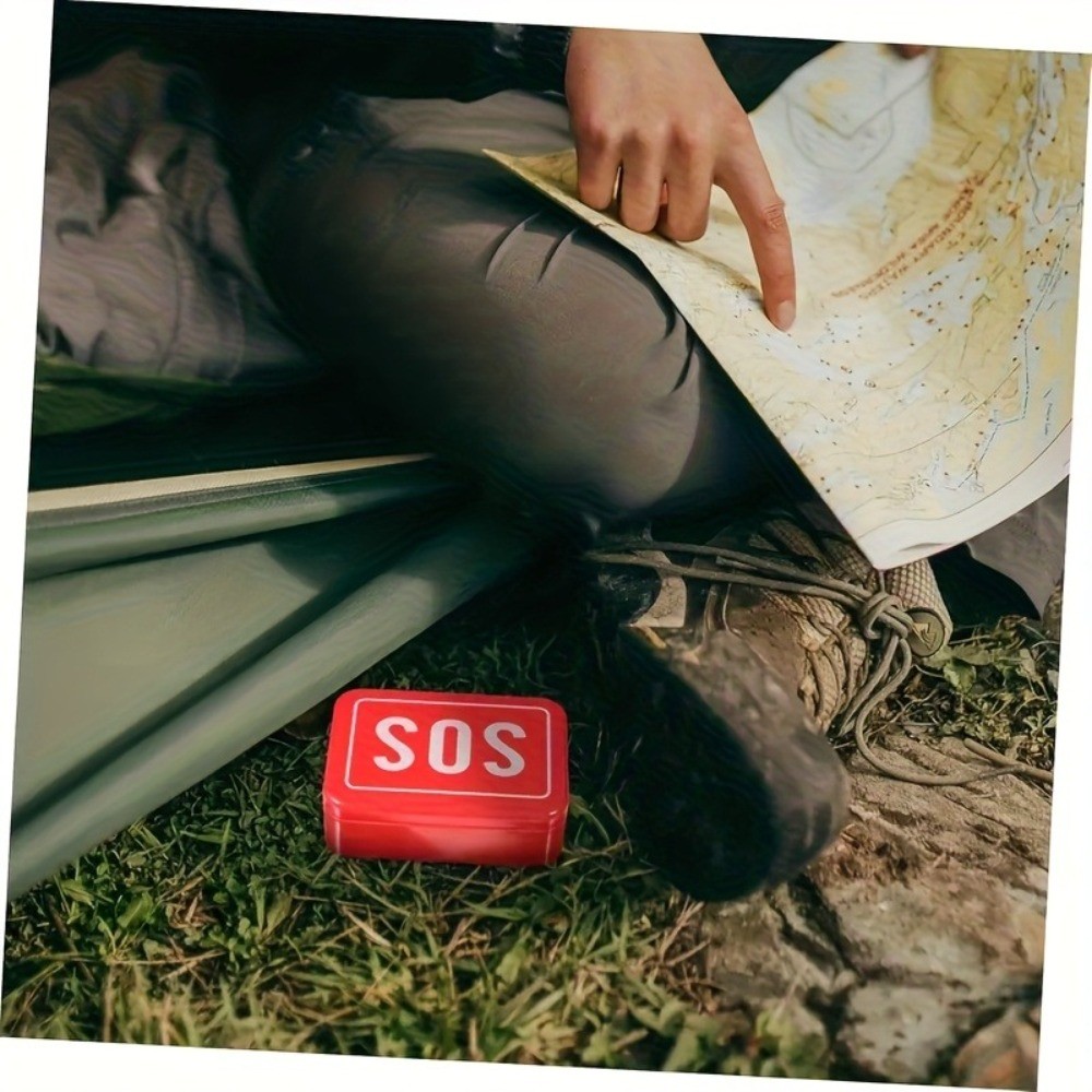 SOS Emergency Survival Kit 6Pcs Outdoor Gear fits Camping Hiking and Backpacking