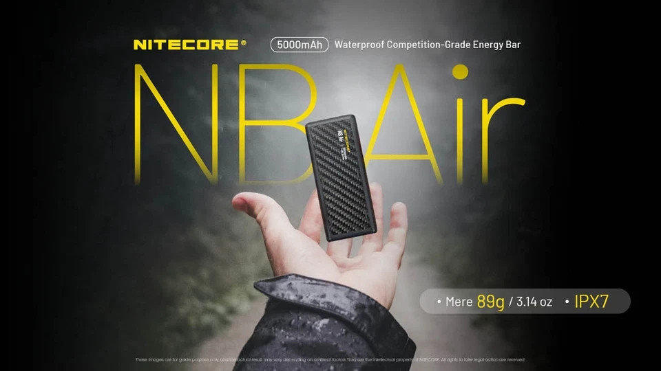 Nitecore NB Air Ultra Lightweight and Slim USB-C 5000mAh Power Bank
