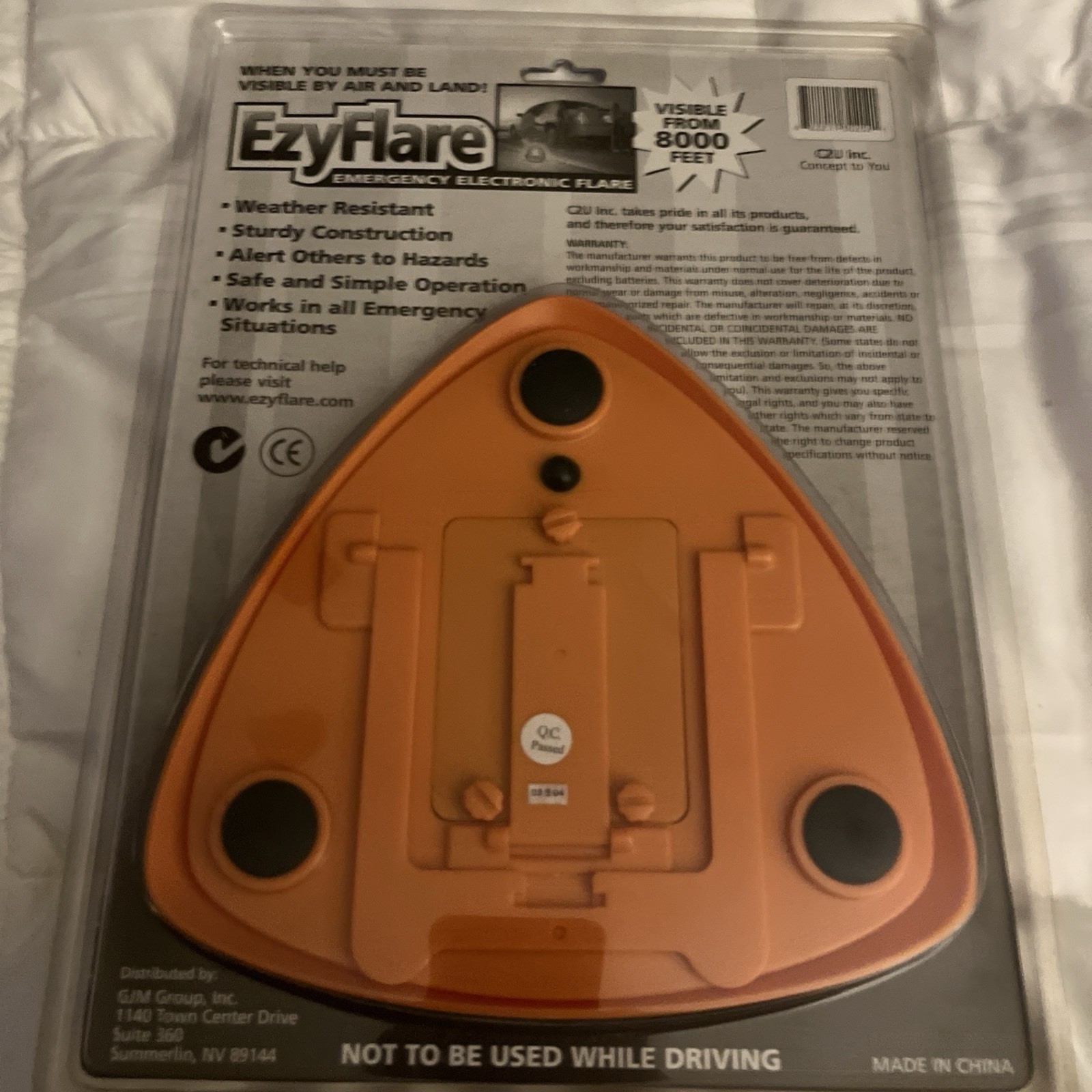 EzyFlare EZY FLARE Emergency Roadside Electronic Flashing LED Warning Light NEW!