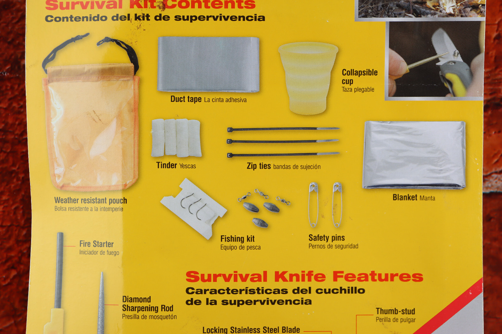 Smith’s 50540 Outdoor Survival Sharpener Fire Starter Knife Kit
