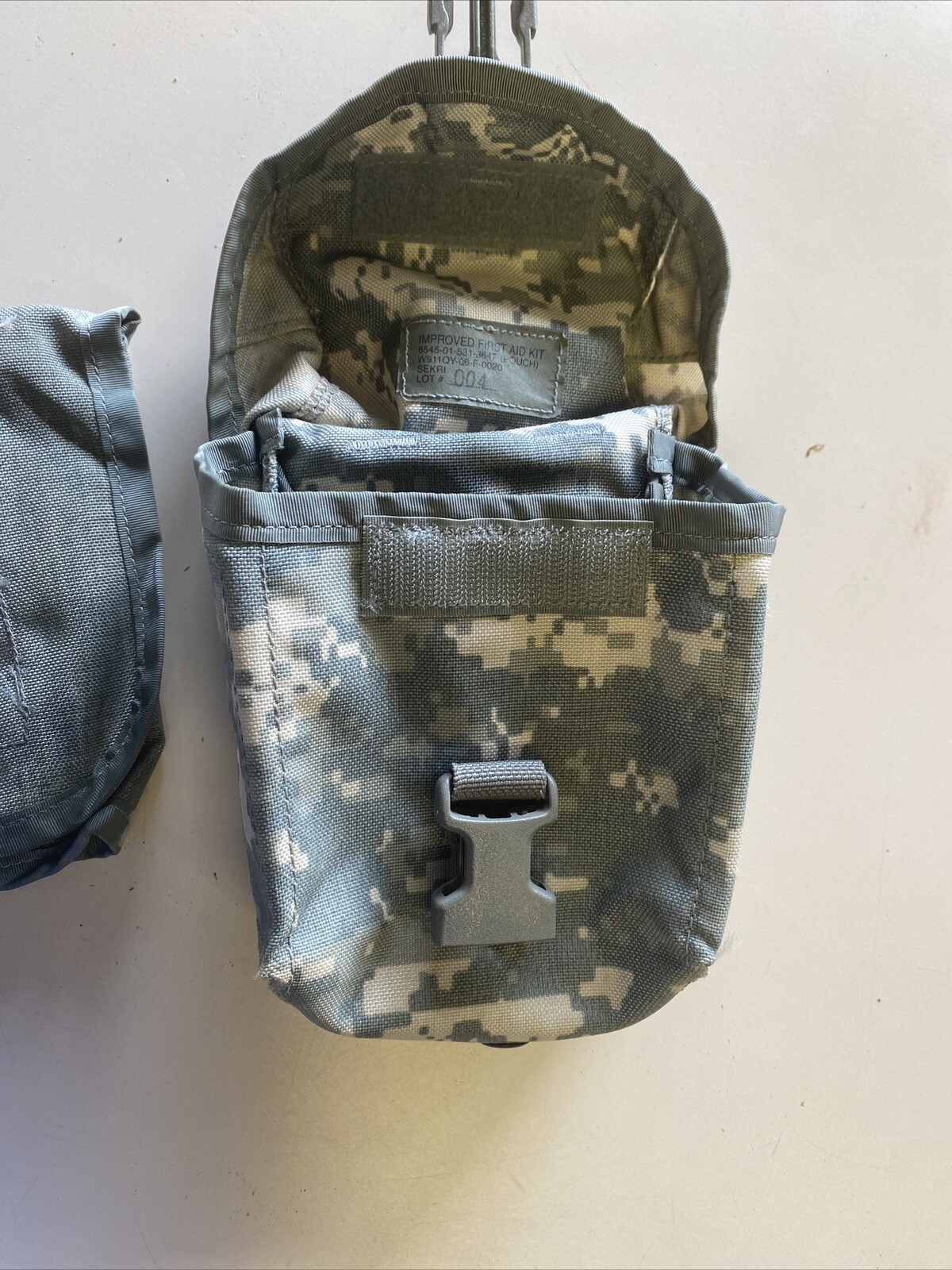 US Military MOLLE II IFAK Pouch w/ INSERT – ACU IMPROVED First Aid Kit