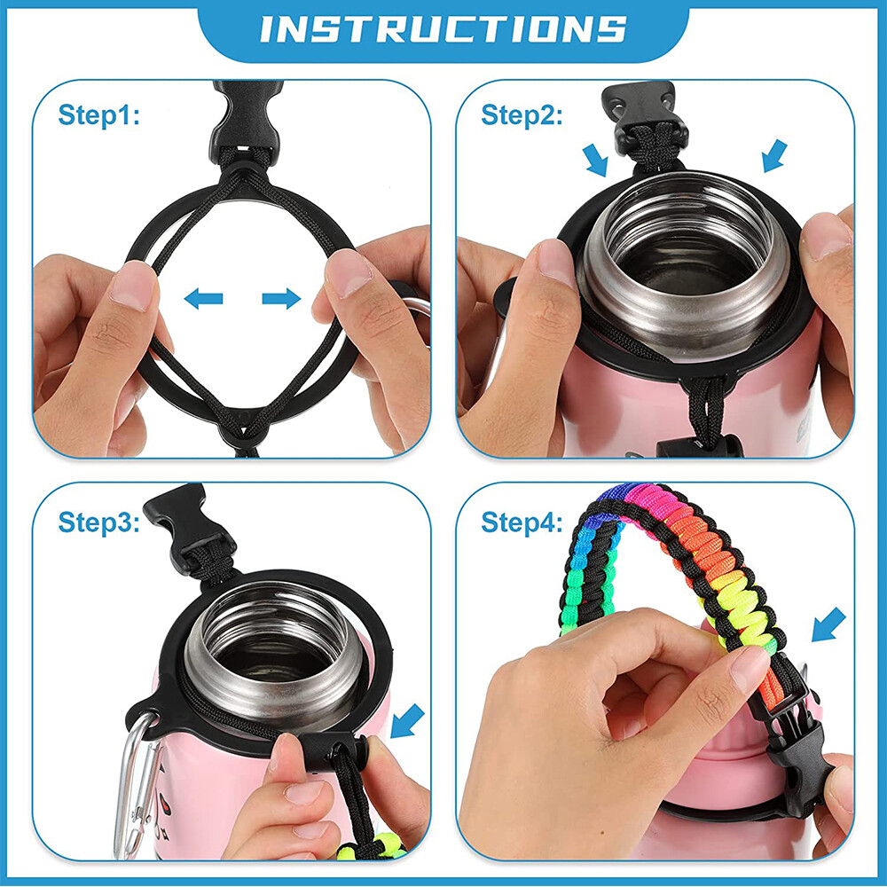 1Set Adult /Child Outdoor 6.5cm Diameter Cup Straps for Climbing/Travel/Fishing