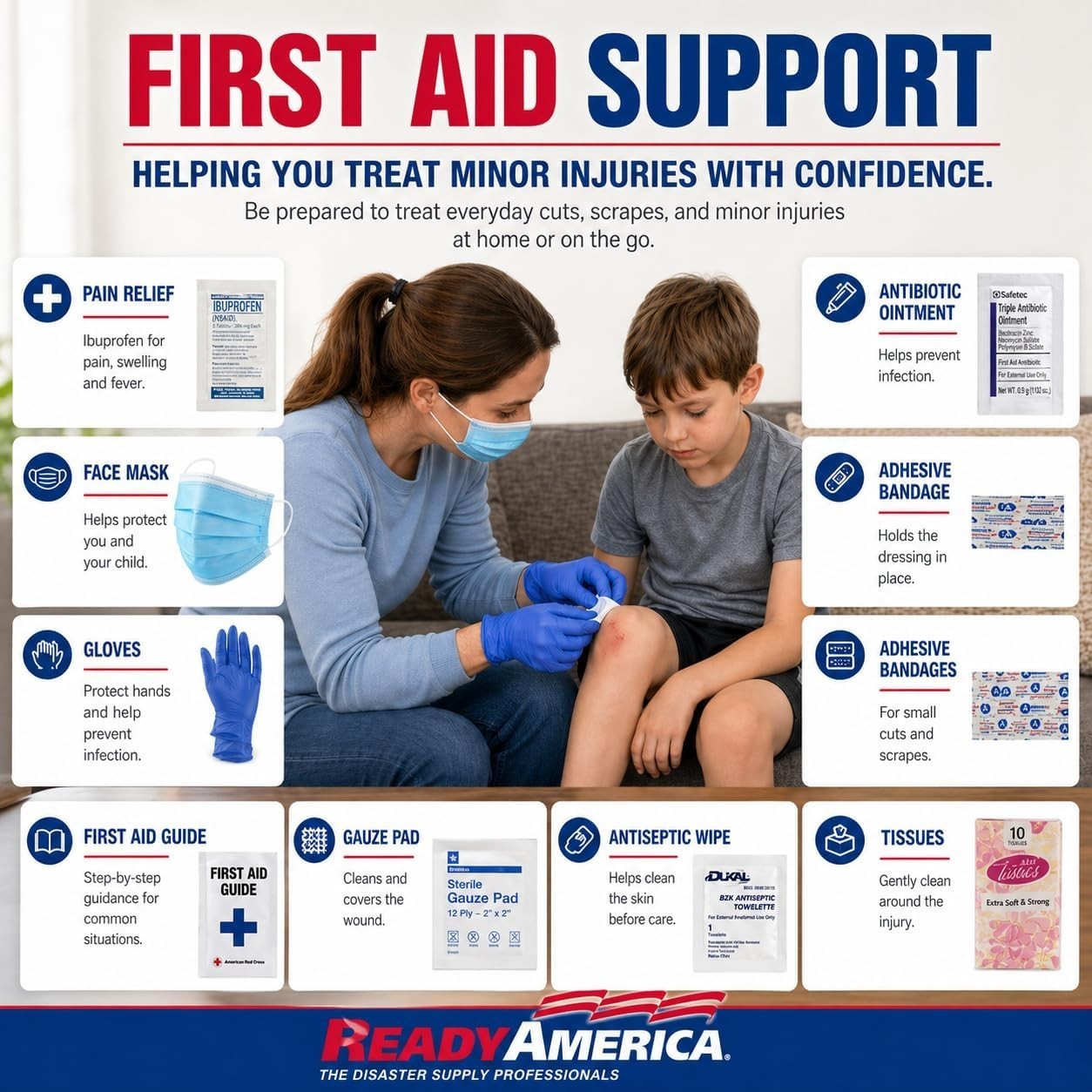70280 72 Hour Emergency Kit, 2-Person, 3-Day Backpack, Includes First Aid Kit, S