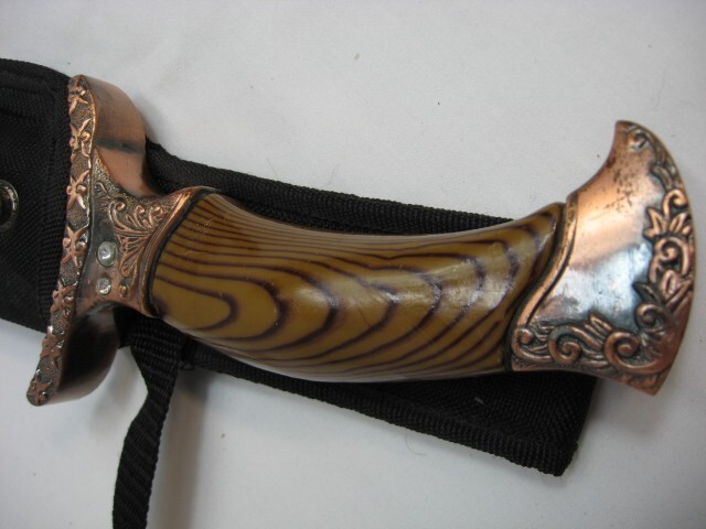 rmk99 Decorative 14.5″ Maxam Bowie Knife Resin Handle Dbl Layer-Sheath st135