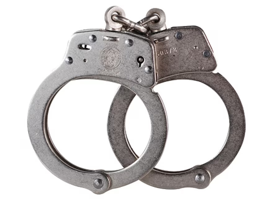 Smith & Wesson Model 1 Universal Size Chain Handcuffs Steel Nickel Finish