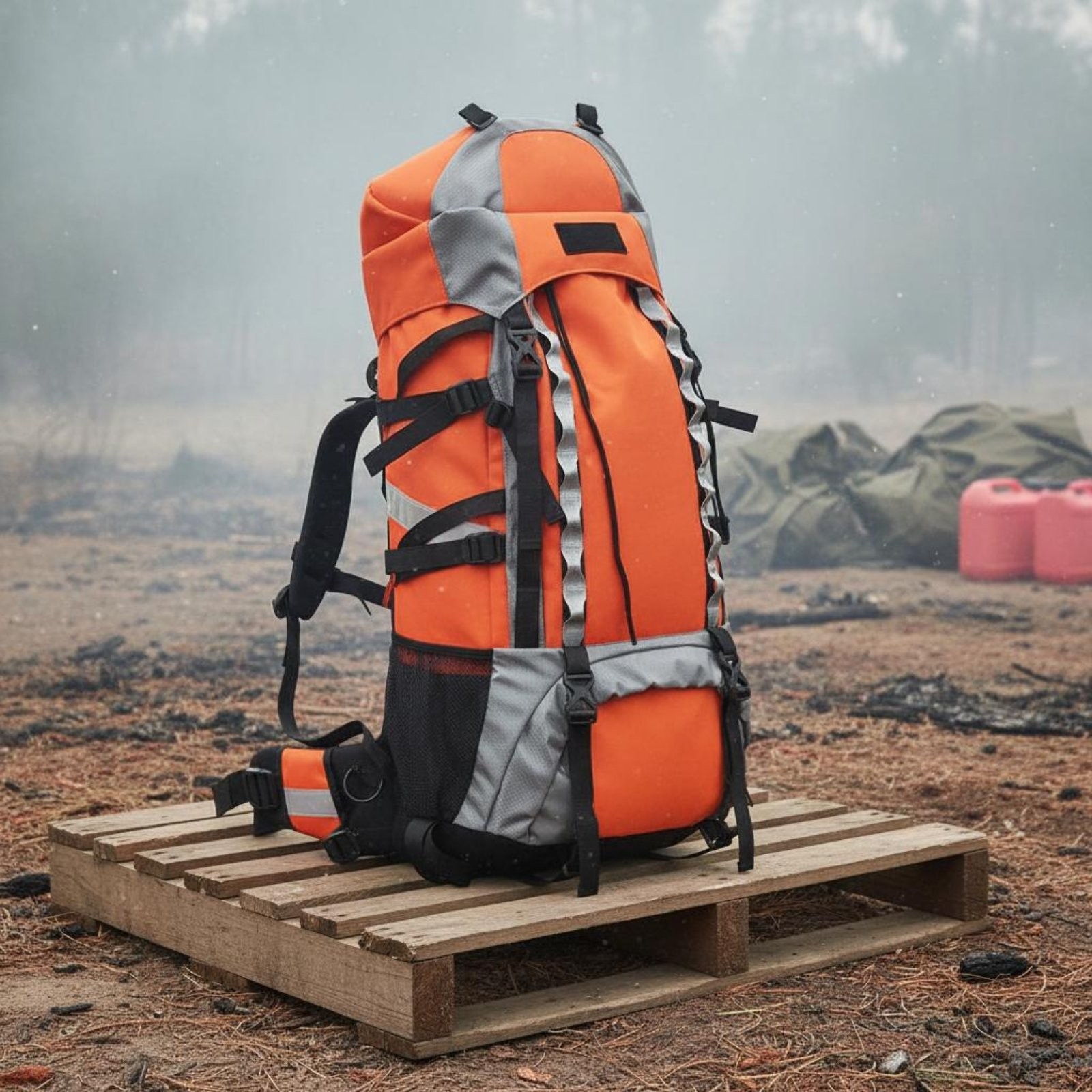 Woodland Fire Backpack Compression Straps Emergency Emergency Backpack
