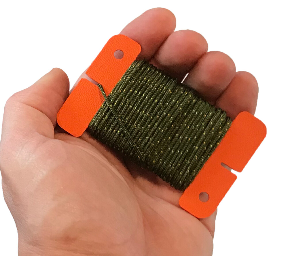 Mini-Spool Card High Vis Orange Sagewood Gear Compact Pocket Cordage Carry Tool