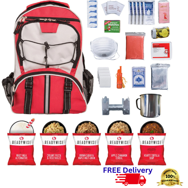 ReadyWise 5 Day Emergency Survival Backpack Food Supply Bug Out Bag Kit New