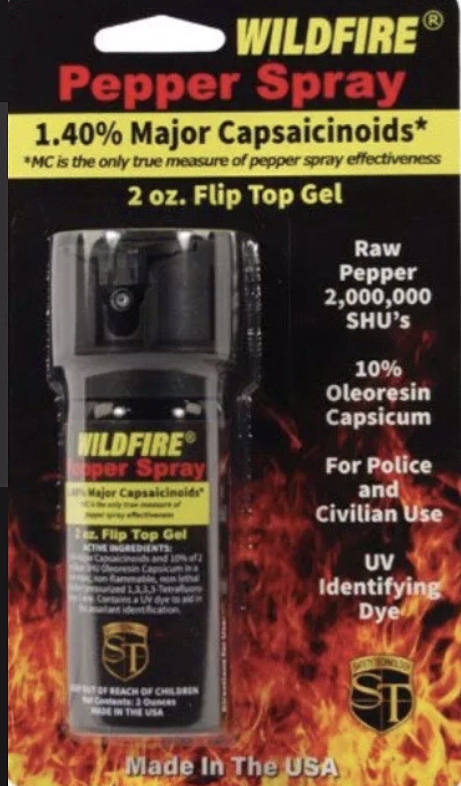 HOT Wildfire Professional Pepper Spray Self Defense POLICE Pocket Protect 2 oz