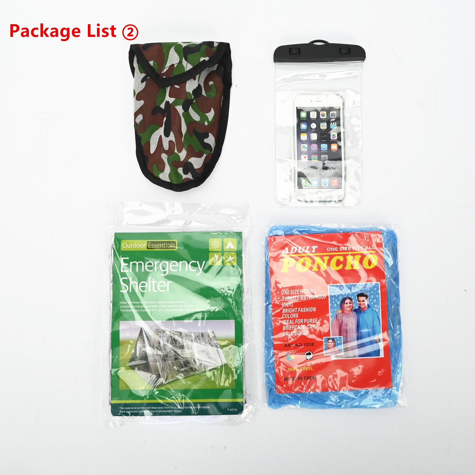Emergency Survival Kits First Aid Bug out Bag Military Prepper Kit Set Black