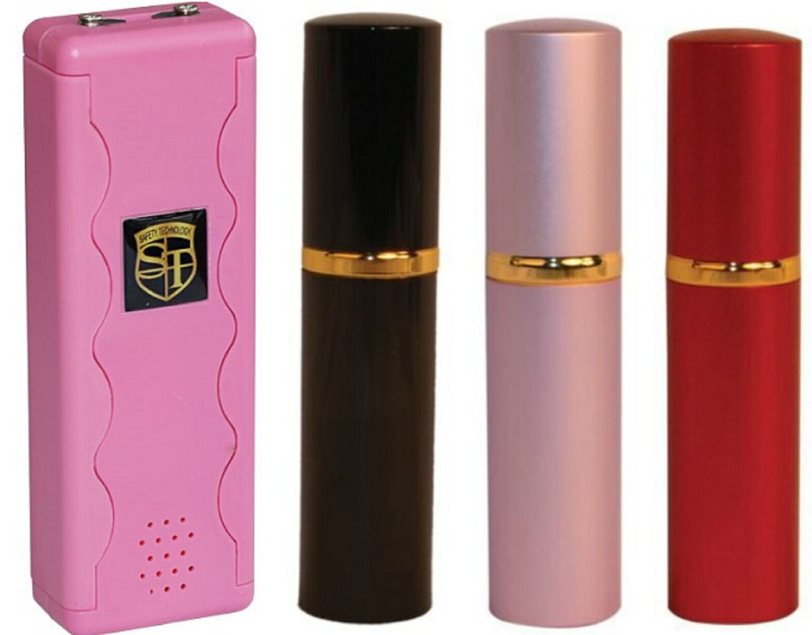 Self Defense Combo-Stun Gun-95M Volts-Emergency Siren-Flqashlight-Pepper spray