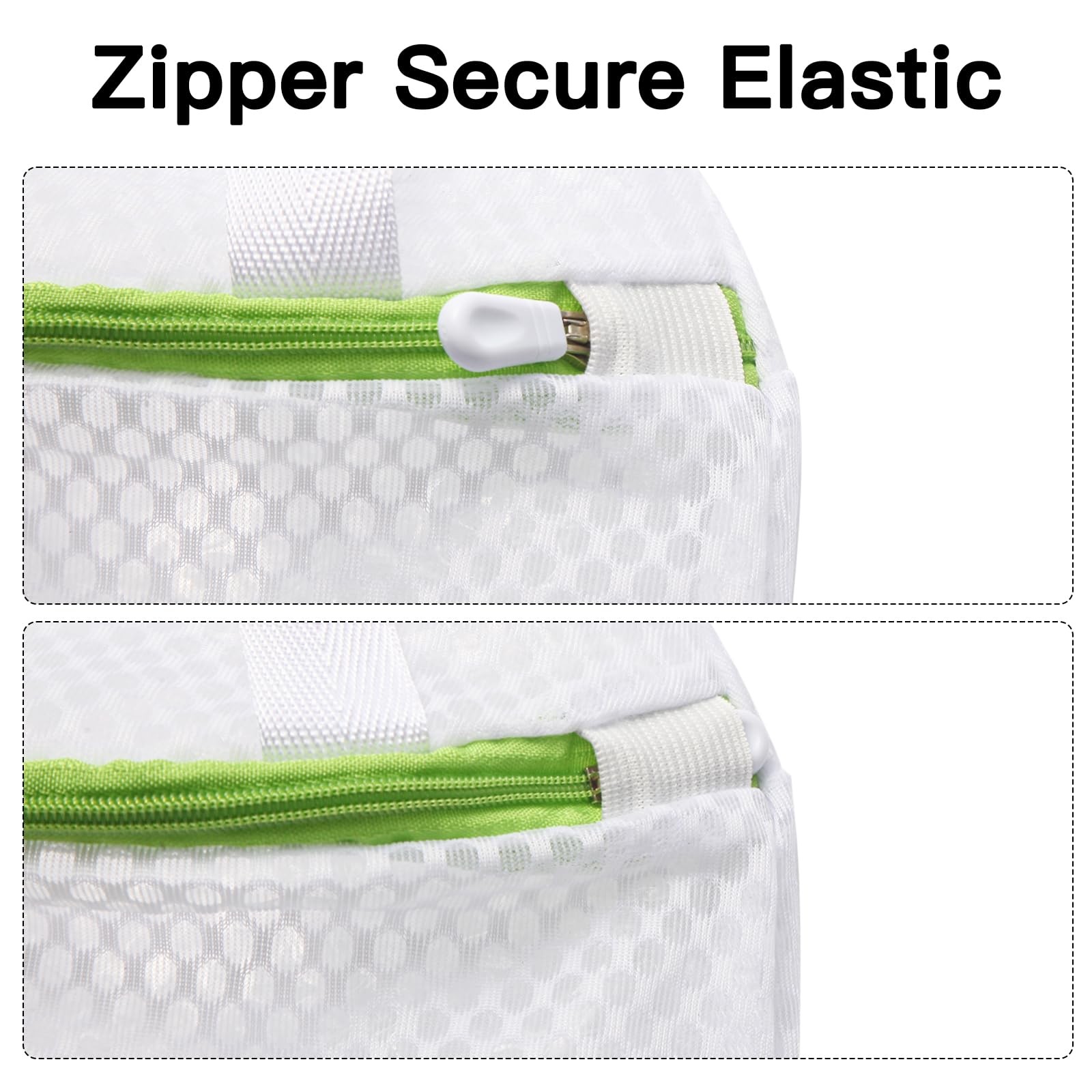 Ouvlaiz 5-Pack Sock Laundry Bags with Metal Hooks, 10×12inch 5-Pack, 5-Color