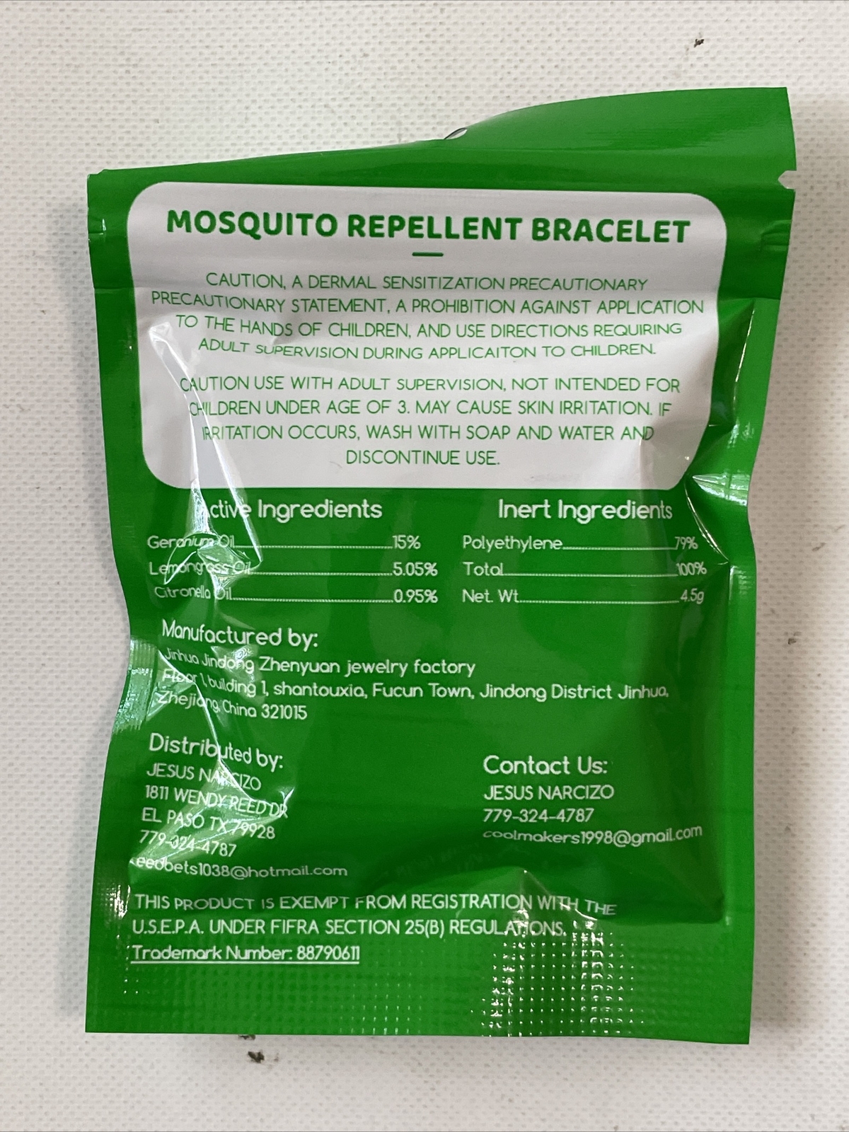 Mosquiot Repellent Bracelet, 48 Pack, Assorted Colors