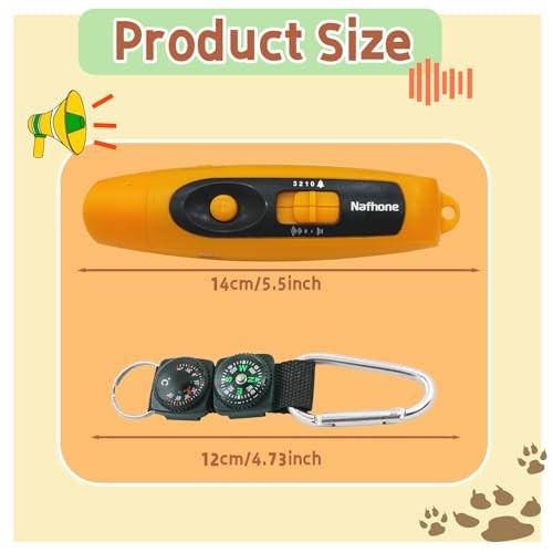 Rechargeable Bear Horn to Scare Bears, 125dB Electronic Air Horn with Orange