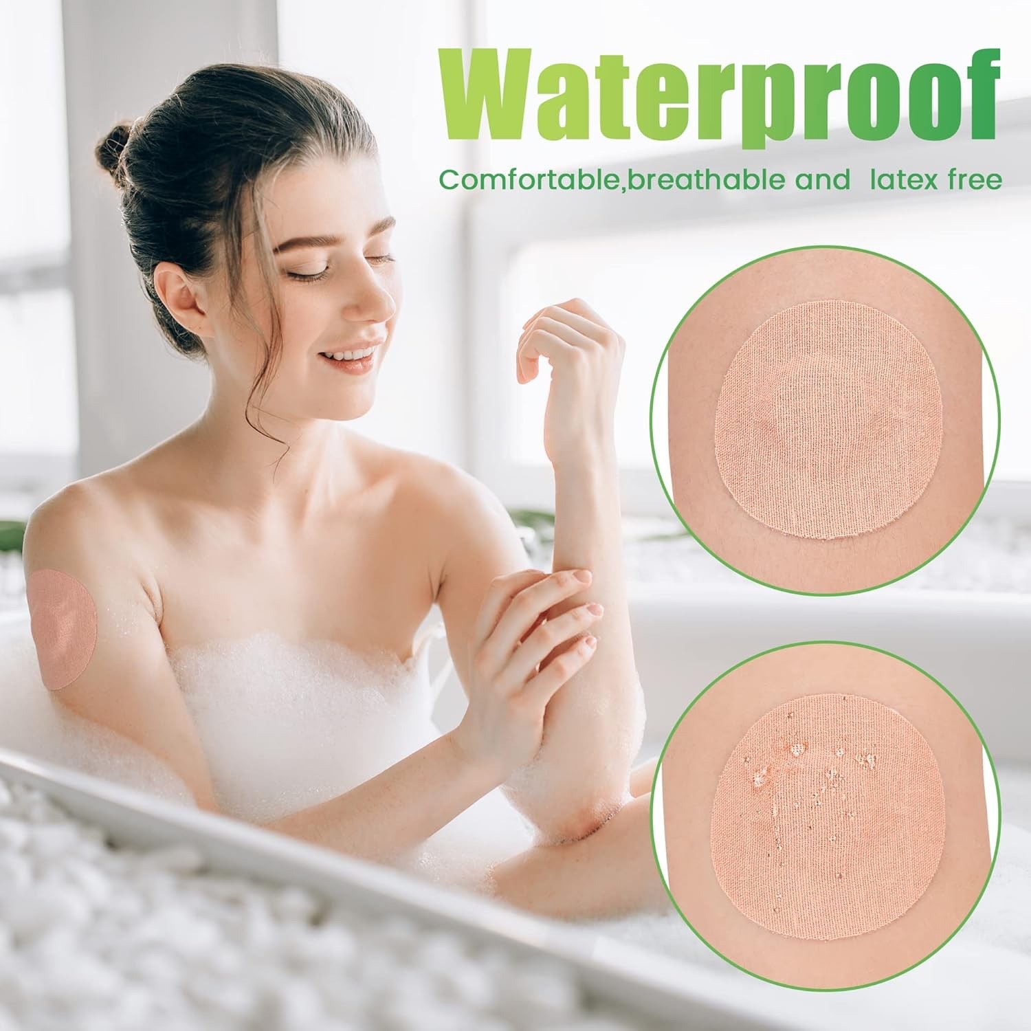 40 PCS Freestyle Sensor Covers for Libre 1, 2,3 Adhesive Patches Waterproof CGM