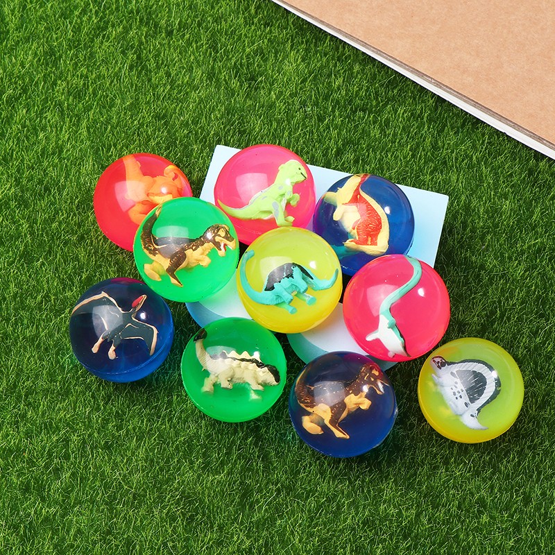 5Pcs Bouncy Ball Toys With Inside Mini Dolls Diameter Kid Birthday Party Favors