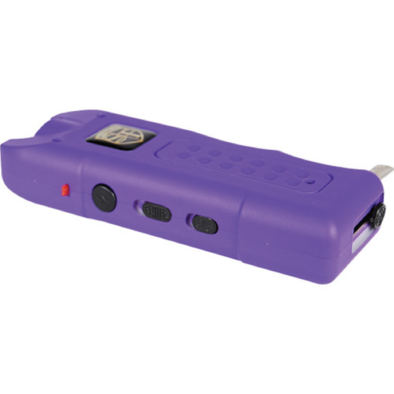 MultiGuard 80 MV Purple Stun Gun 120db Alarm LED Flashlight Built In Charger