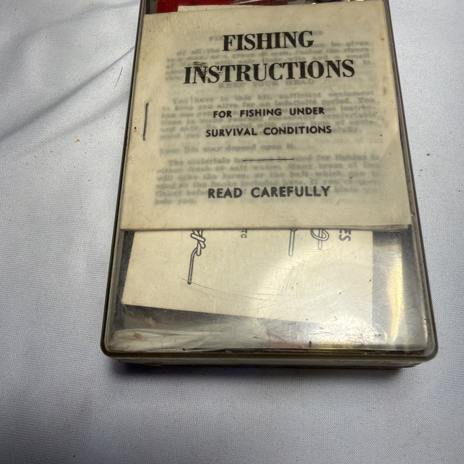 Vintage TRA-CON US Military Issue Emergency Fishing Kit FSCM 22835 (1303)O