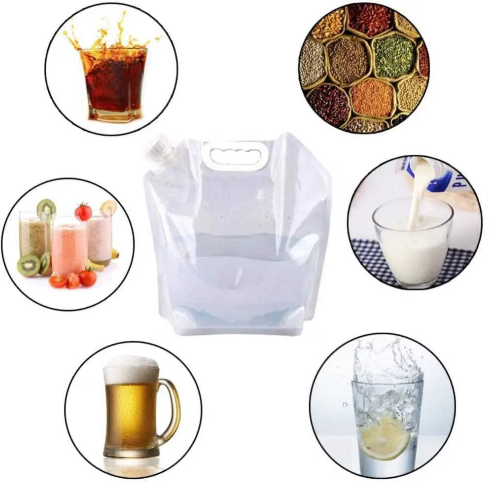 5L Water Bag Folding Portable Sports Storage Container Jug Bottle For Outdoor Tr