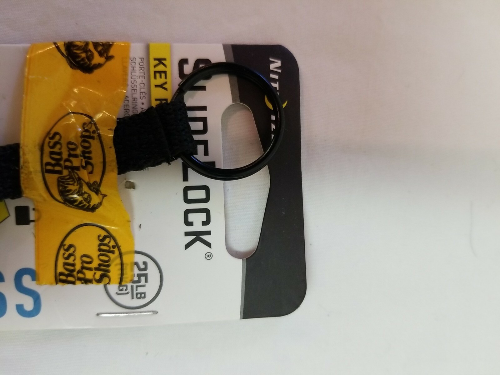 Nite Ize SlideLock Key Ring #3 Black Stainless Steel Locking Keychain Carabiner