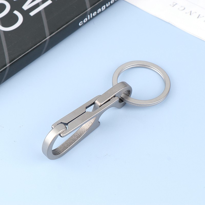 Titanium Alloy Carabiner Multi-function Keychain Outdoor Key Chain Ring Buckle