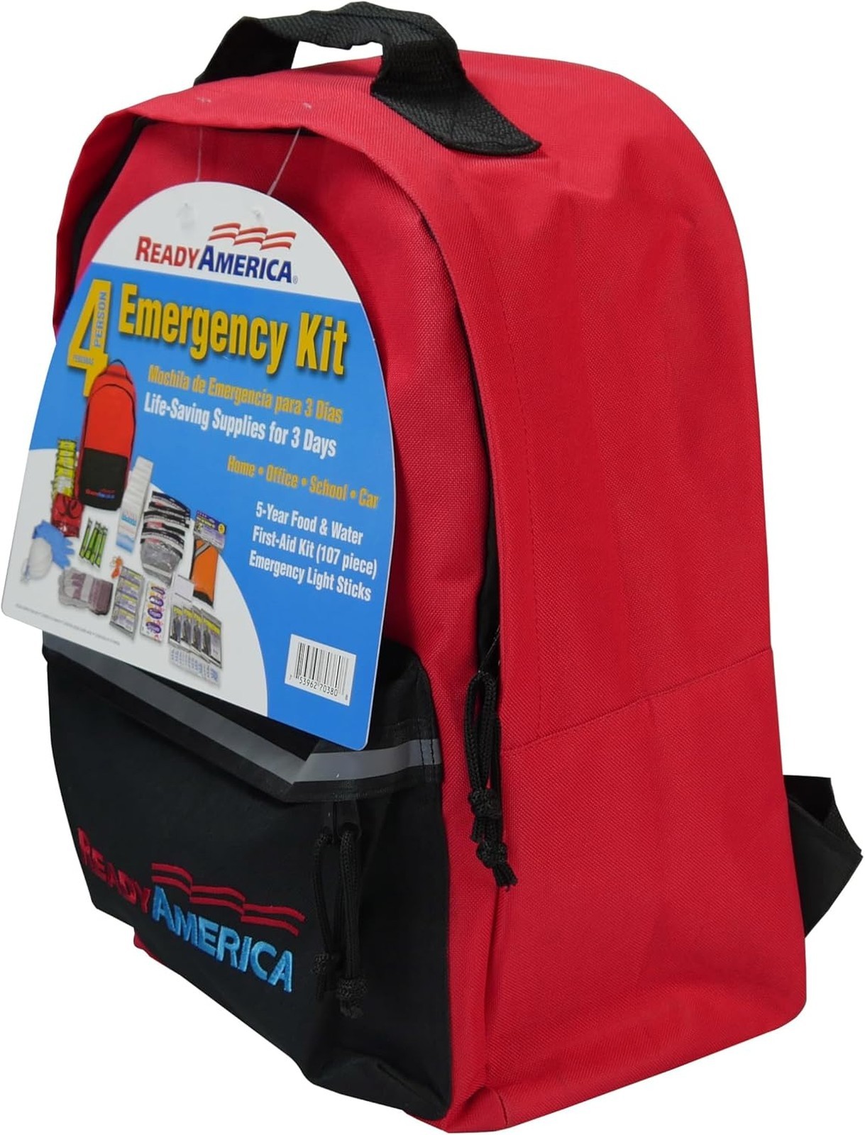 Emergency Survival Kit Backpack for 2 People 3 Days First Aid Food Water Shelter