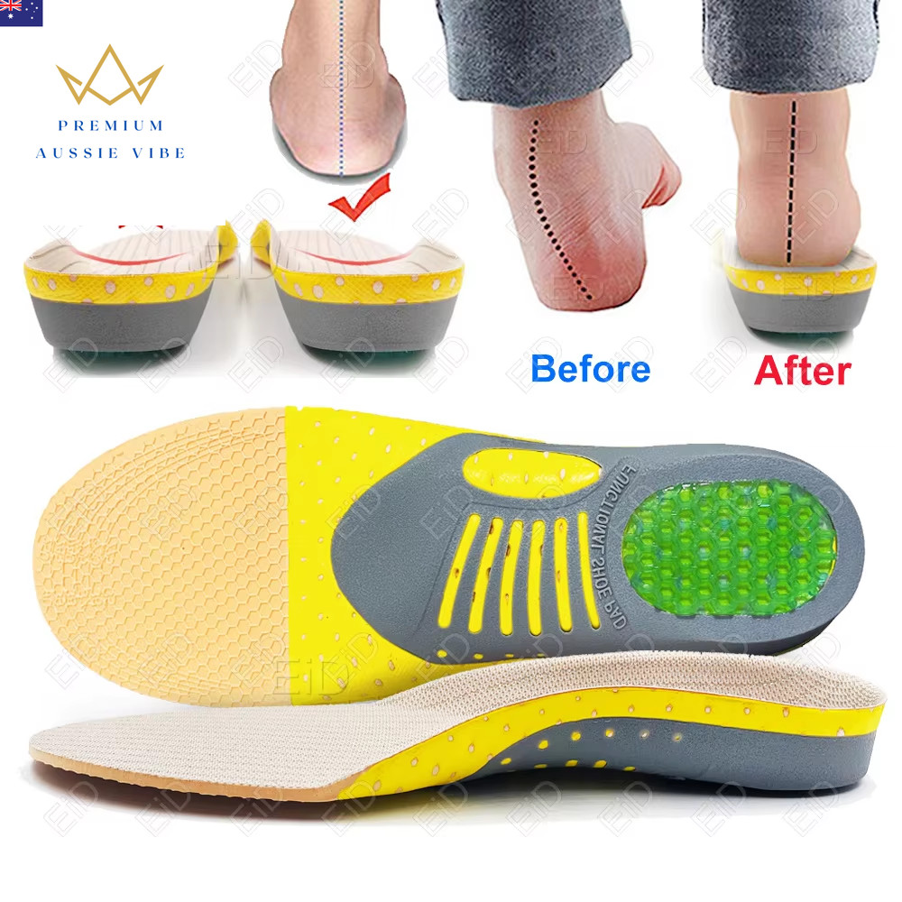 Premium Orthotic Gel Insoles Orthopedic Flat Foot Health Sole Pad for Shoes Inse