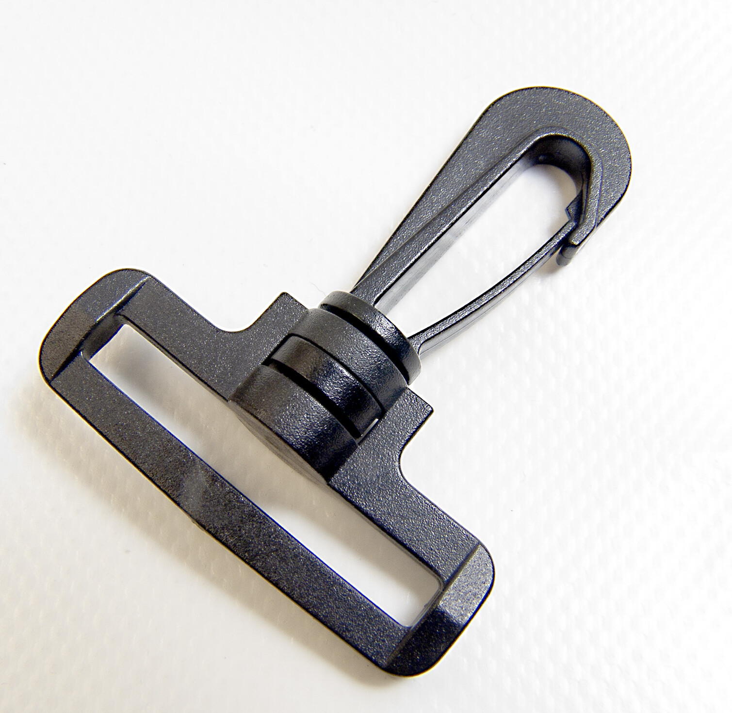 Snap Hook, Black Plastic Swivel Hook, 1.5″ Slot, 10 Pcs. Shipped from The USA!