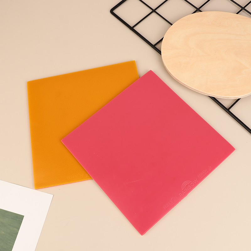 1Pc Colorful Rainbow Table Tennis Rubber Sheet Ping Pong Rubber For Training
