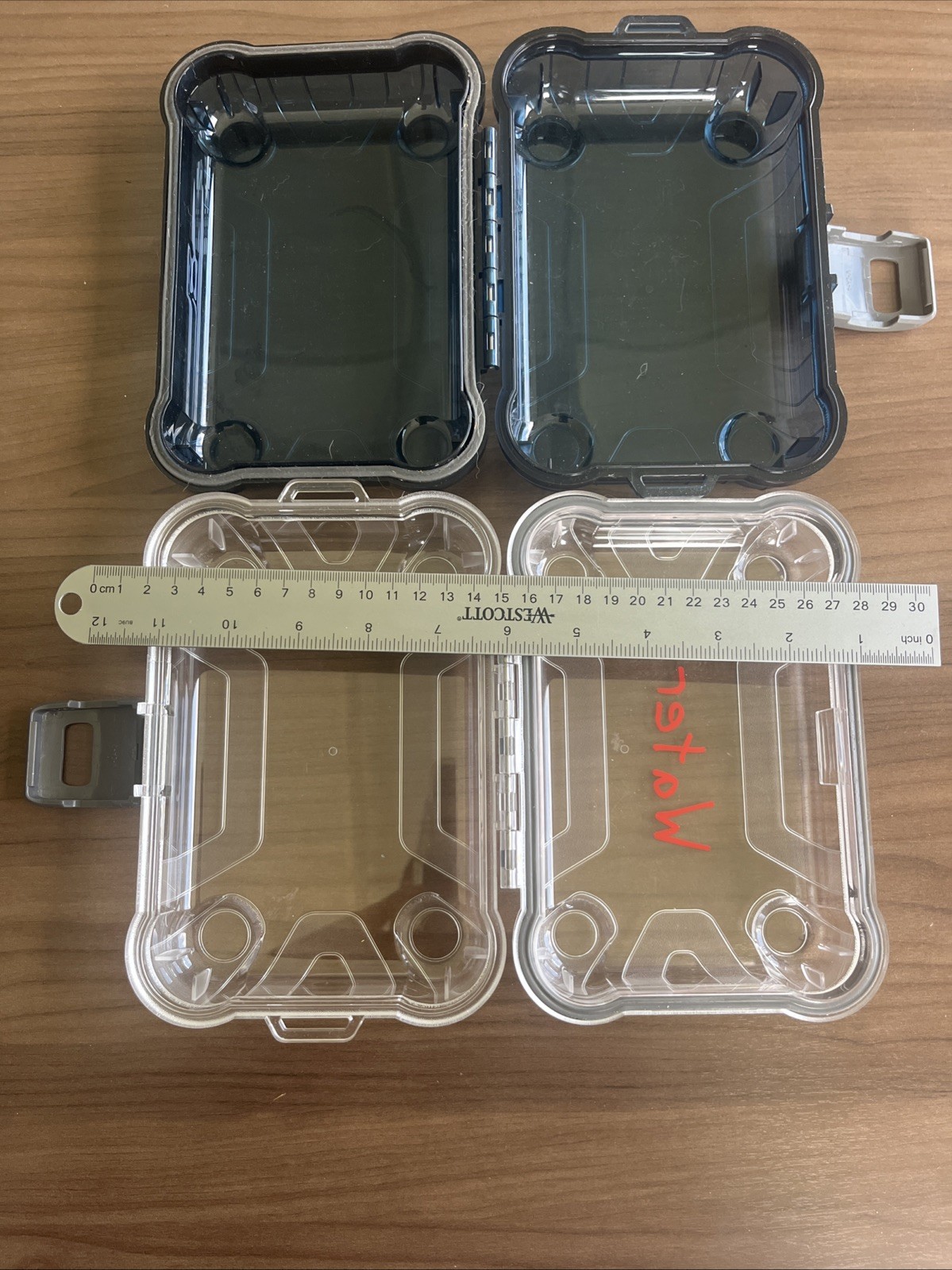 Lot of 4 Waterproof Rigid Containers