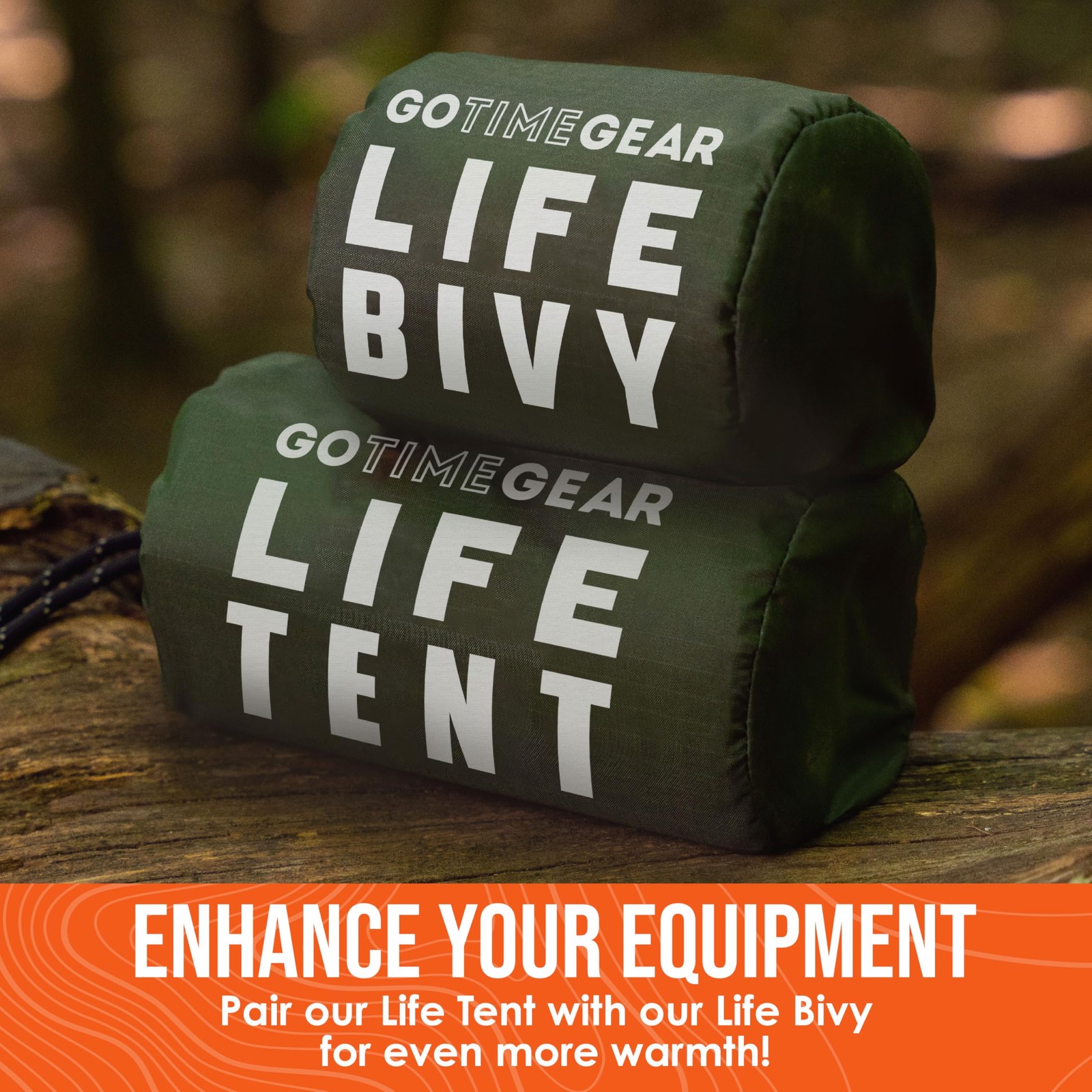 Go Time Gear Survival Life Tent • 2 Person Mylar Emergency Shelter Tube Tent …