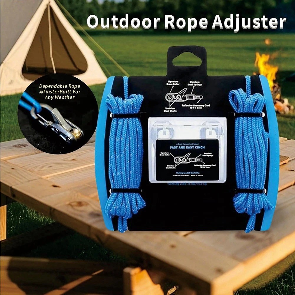 Outdoor Tensioner with Rope Roller Paracord Cinching Tool for Camping,8678