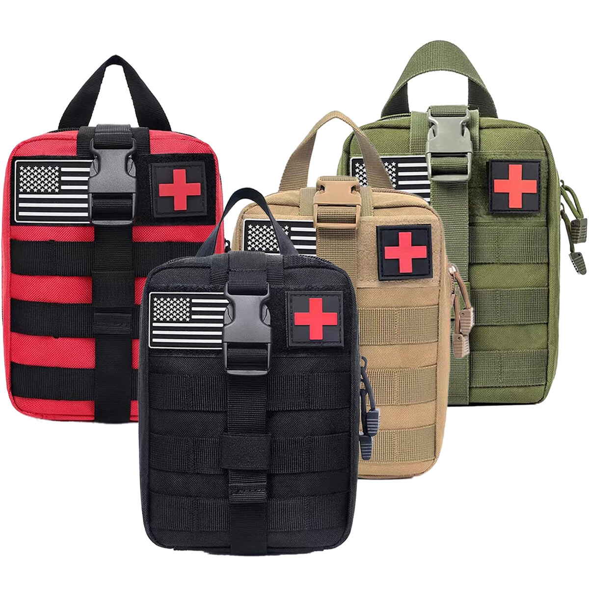 Tactical Molle Pouch Medical First Aid Kit Bag Military Emergency Survival Pouch