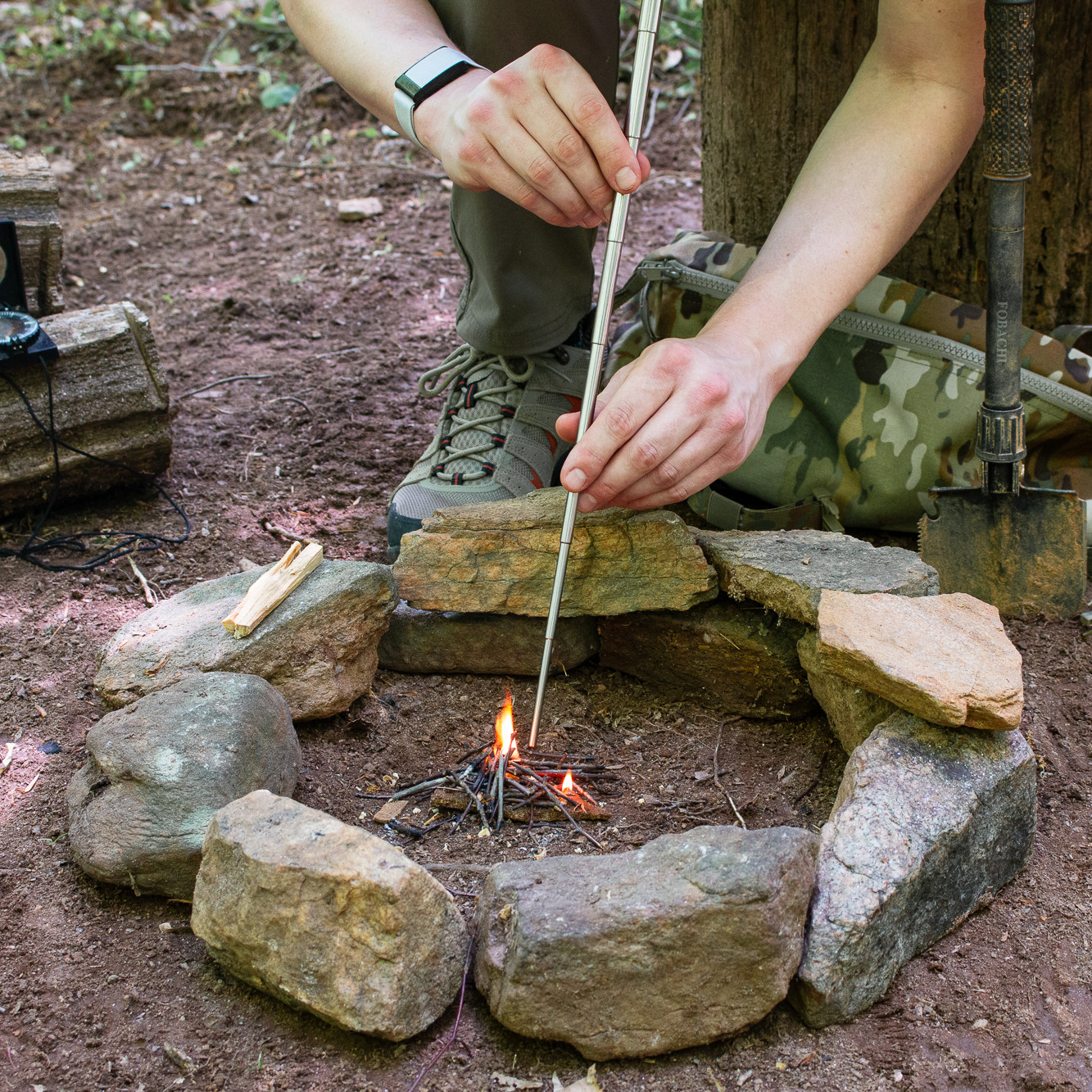 Fire Bellows Pocket Collapsible Fire Bellowing Tool – Firestarting Tool